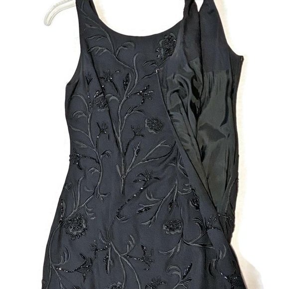 Carmen Marc Valvo Cocktail Dress & Jacket Beaded - Picture 7 of 10